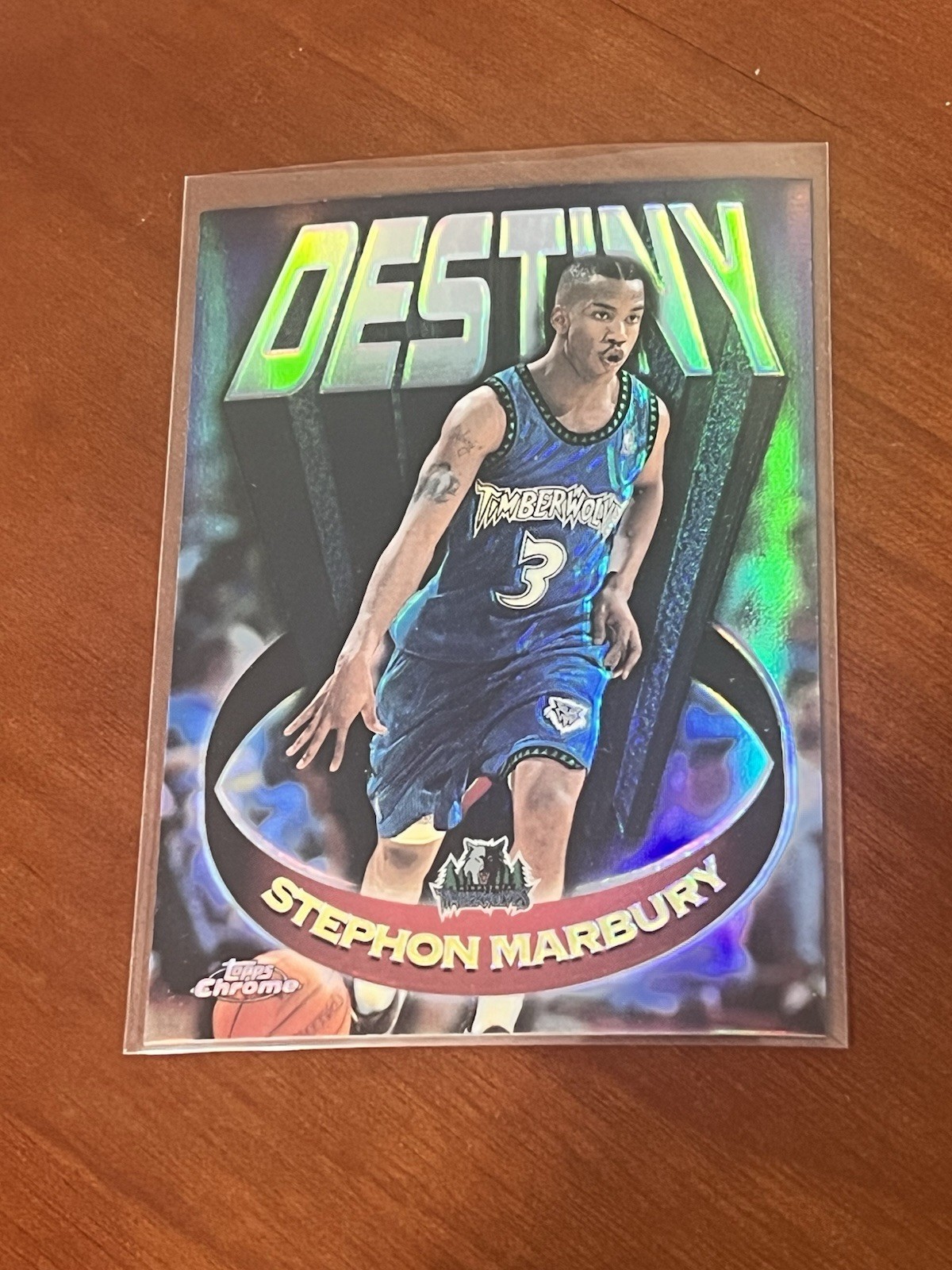 Stephon Marbury (Refractor) 1997-98 Topps Chrome Destiny #D10 (NM)