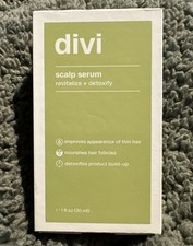 Divi Scalp Serum Revitalize  Detoxify 1 Oz 30 mL Full Size For Thin Hair