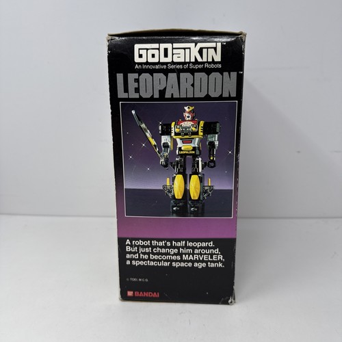 Super Robot Bandai GoDaikin Leopardon Vintage con Caja Original. Sin misiles. 1984 - Imagen 12 de 14
