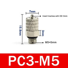 Male Thread M3 M4 M5 M6 -Air Tube 3Mm 4Mm 6Mm OD Mini Pneumatic Pipe Connector S
