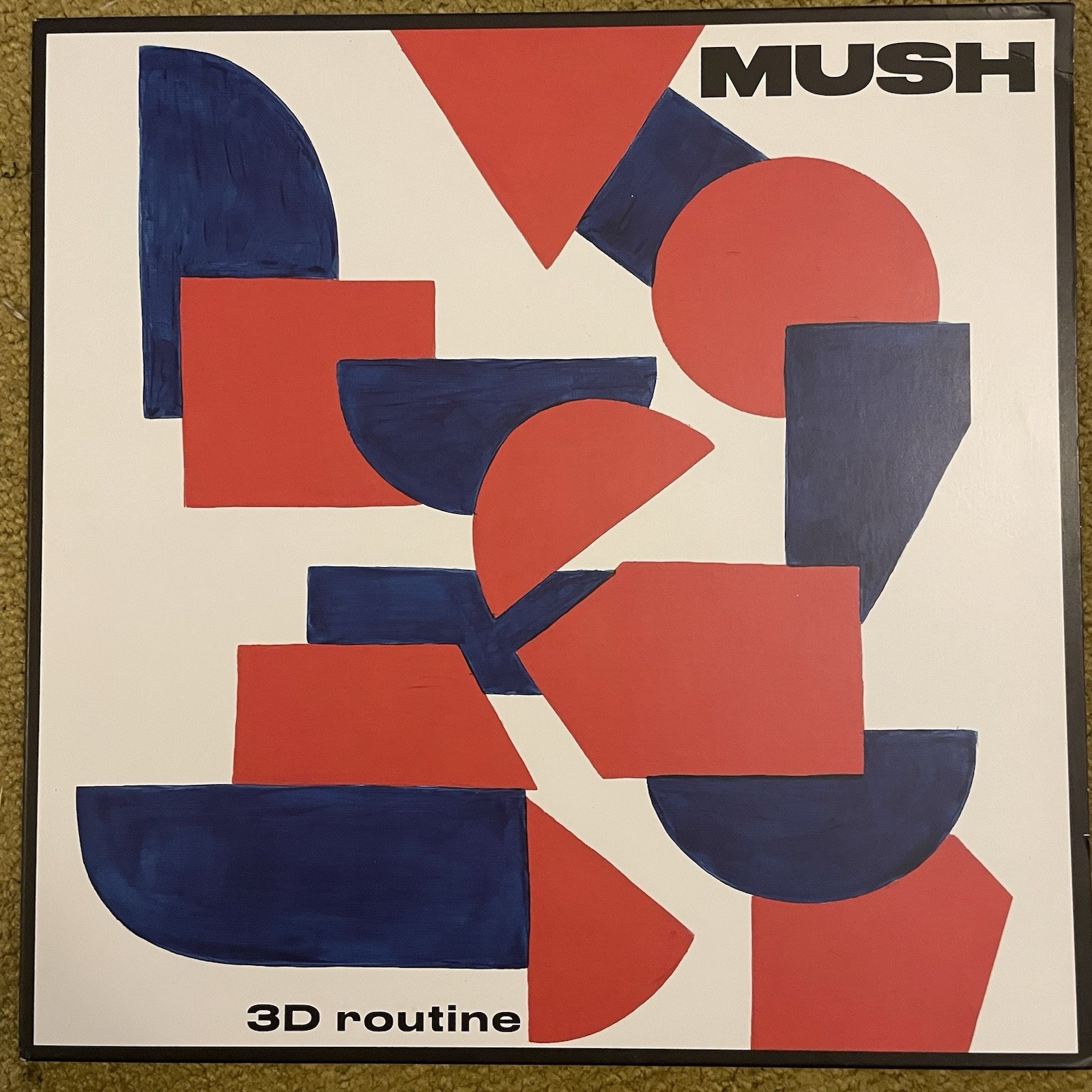 Mush 3D Routine Ltd Orange Vinyl Record Z12230z VG+
