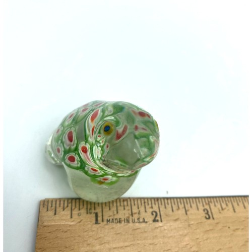 Peso carta rana MILLEFIORI vetro artistico VINTAGE 1 1/2" - Foto 8 di 9