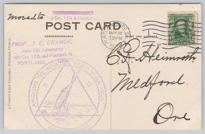 Professor J.C. Cramer, Veda Oils Laboratory 1909 OE Postcard Stamp 