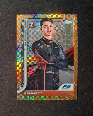 2025 Topps Chrome Formula 1 F1 F2 John Bennett 1st #41 Orange Checker /25