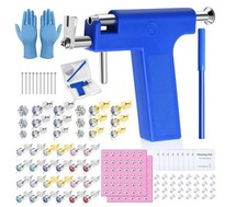 Ear Piercing Gun Kit Reusable Ear Nose Piercing Gun Machine with Stainless St...
