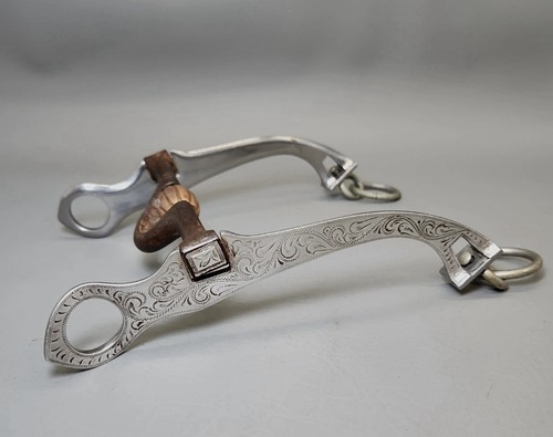 Vintage FLEMING Sterling Silver Bit Copper Mouth w/ Roller