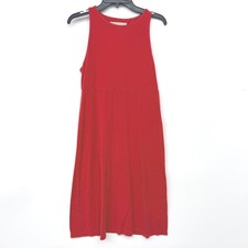 Athleta Red High Neck Sleeveless Fit & Flare Tank Dress XXS