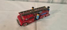 Alte Blechspielzeug Feuerwehr LKW Feuerwehrauto Feuerwehrwagen Fire Truck MF 718