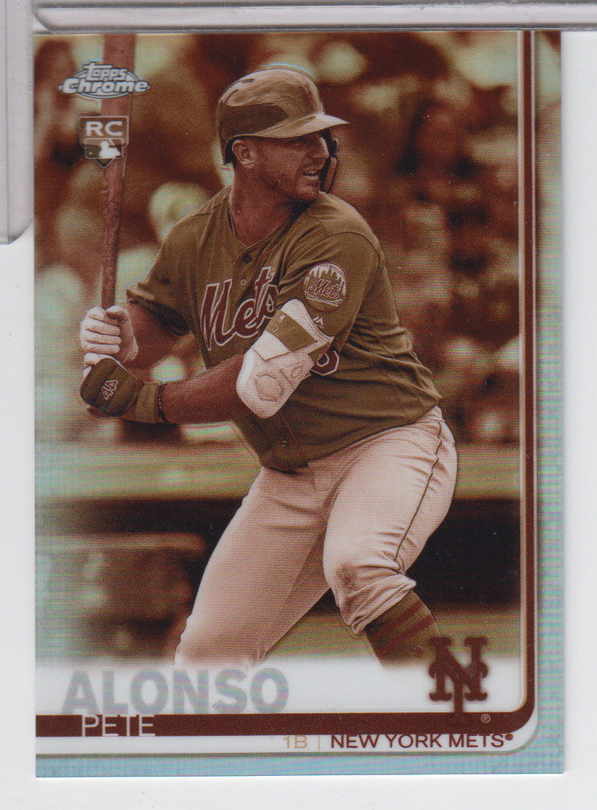 Pete Alonso Mets 2019 Topps Chrome Sepia Refractor RC #204 #010726LLCD-34