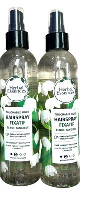 Herbal Essences Hairspray TOUCHABLE HOLD 8oz PUMP ( 2 pack )