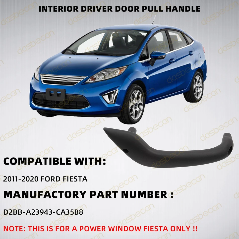 Left Driver Inner Side Door Pull Handle For Ford Fiesta 2011- 2020 Power Window — 第 2/4 张图片