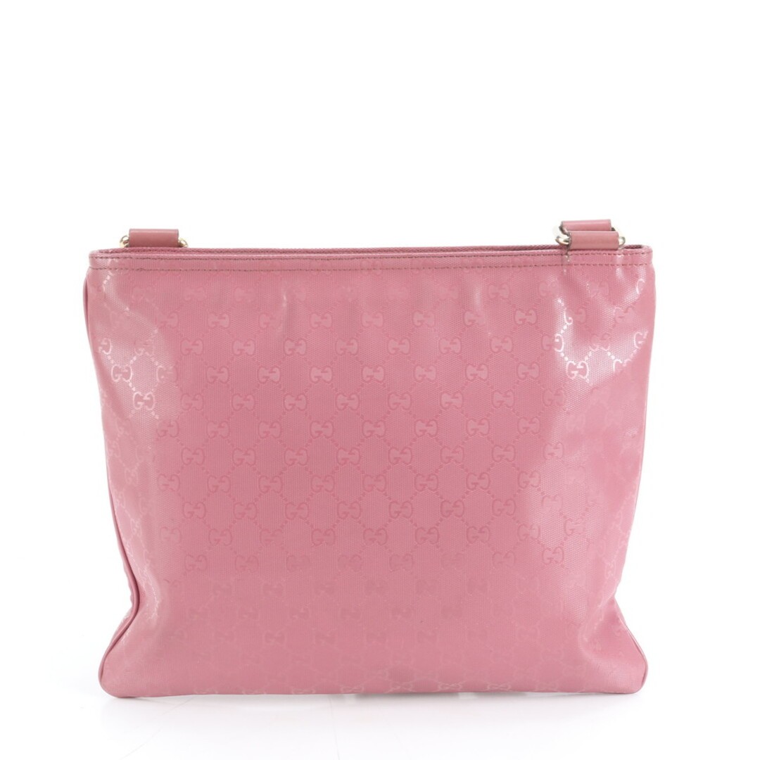 Gucci GG Leather Shoulder Bag Pink Used Crossbody 134cm Strap thumbnail 3