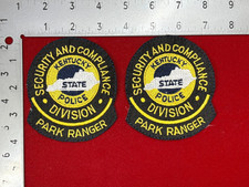 VTG/ OBSOLETE "KENTUCKY STATE POLICE, PARK RANGER" SHOULDER PATCHES, (SET OF 2)