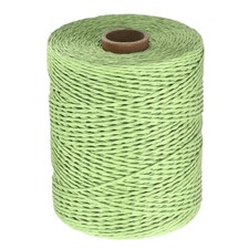 328 Yards Raffia Ribbon, 2mm Raffia Paper String for Wrapping, Light Green