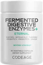 Fermented Digestive Enzymes Supplement 3-Month Supply - 14 Digestive Enzymes, Pr