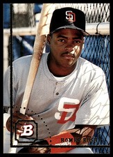 Homer Bush 1994 Bowman #8 San Diego Padres MLB READ FREE SHIPPING AutographDen