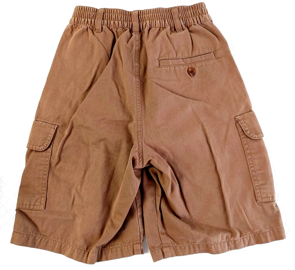 Kitestrings мальчиков грузовые шорты назад эластичный пояс Snap молнии мухи коричневый размер 10 #15246 - Изображение 2 из 3