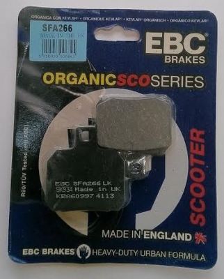 EBC Organic FRONT Disc Brake Pads YW125 2010 to 2013 SFA492 Yamaha BWs125