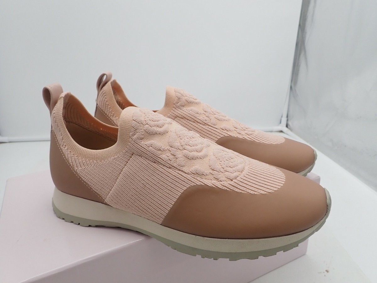 Taryn Rose Women's Cara Knit Sneaker, Blush, M