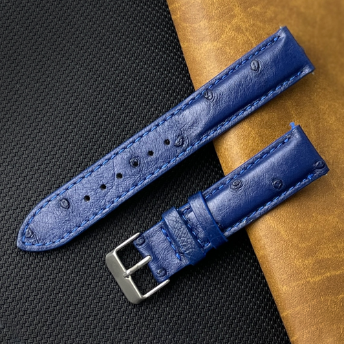 Real Ostrich Leather Watch Band Men Classic Ostrich Watch Strap Quick Release - Picture 20 of 49