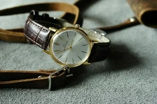 Men's Watch LUCH Ultra SLIM Mechanical leather strap (POLJOT De Luxe) Luxury