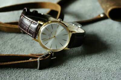 Men's Watch LUCH Ultra SLIM Mechanical leather strap (POLJOT De Luxe) Luxury