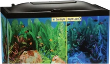 LED Light Hood for Aquariums, Day & Night Light 24 by 12-Inch,Blacks & Grays