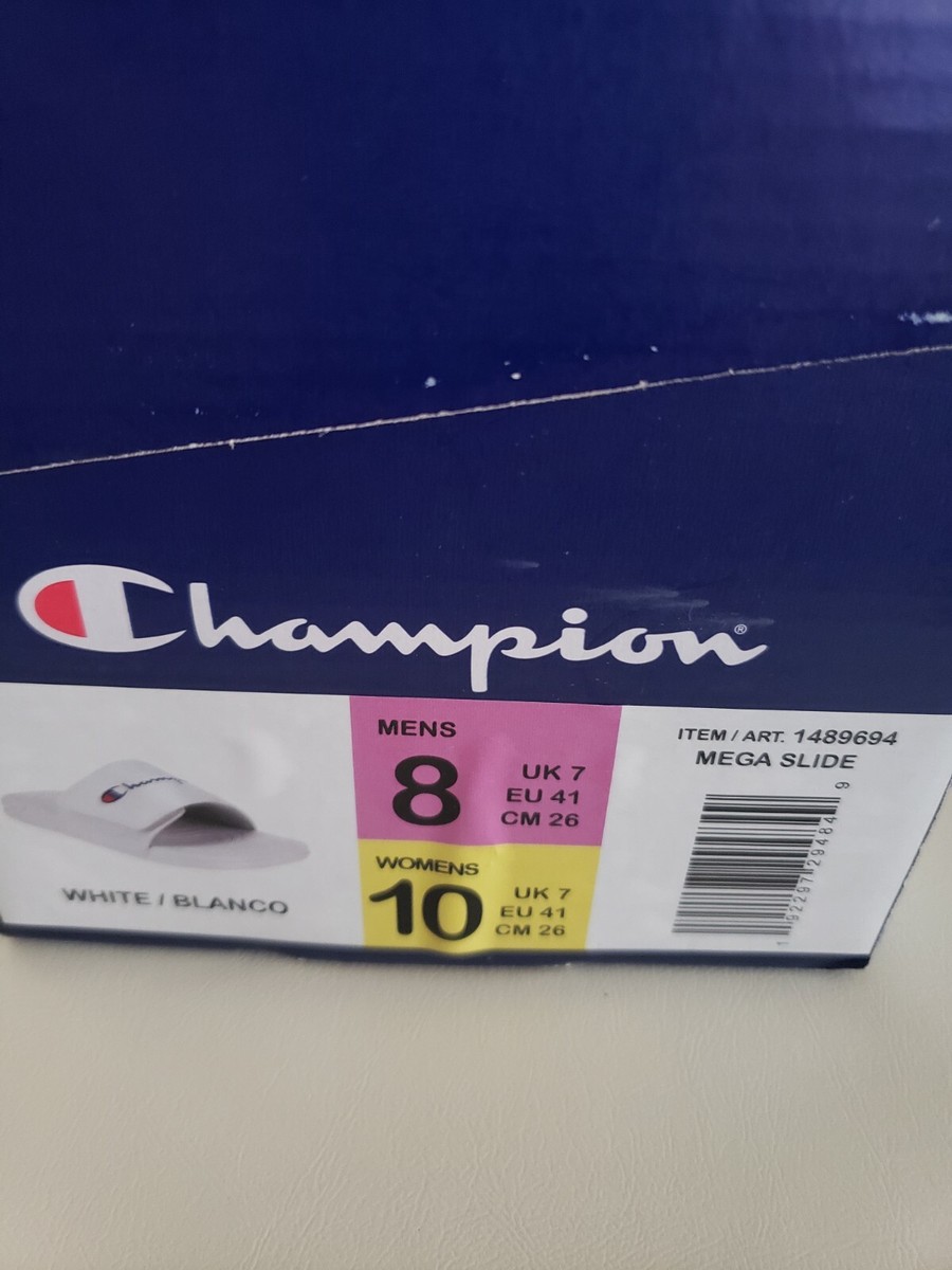 Champion Mega Slider ( WHITE ) Men Size - 8 | eBay display picture 2