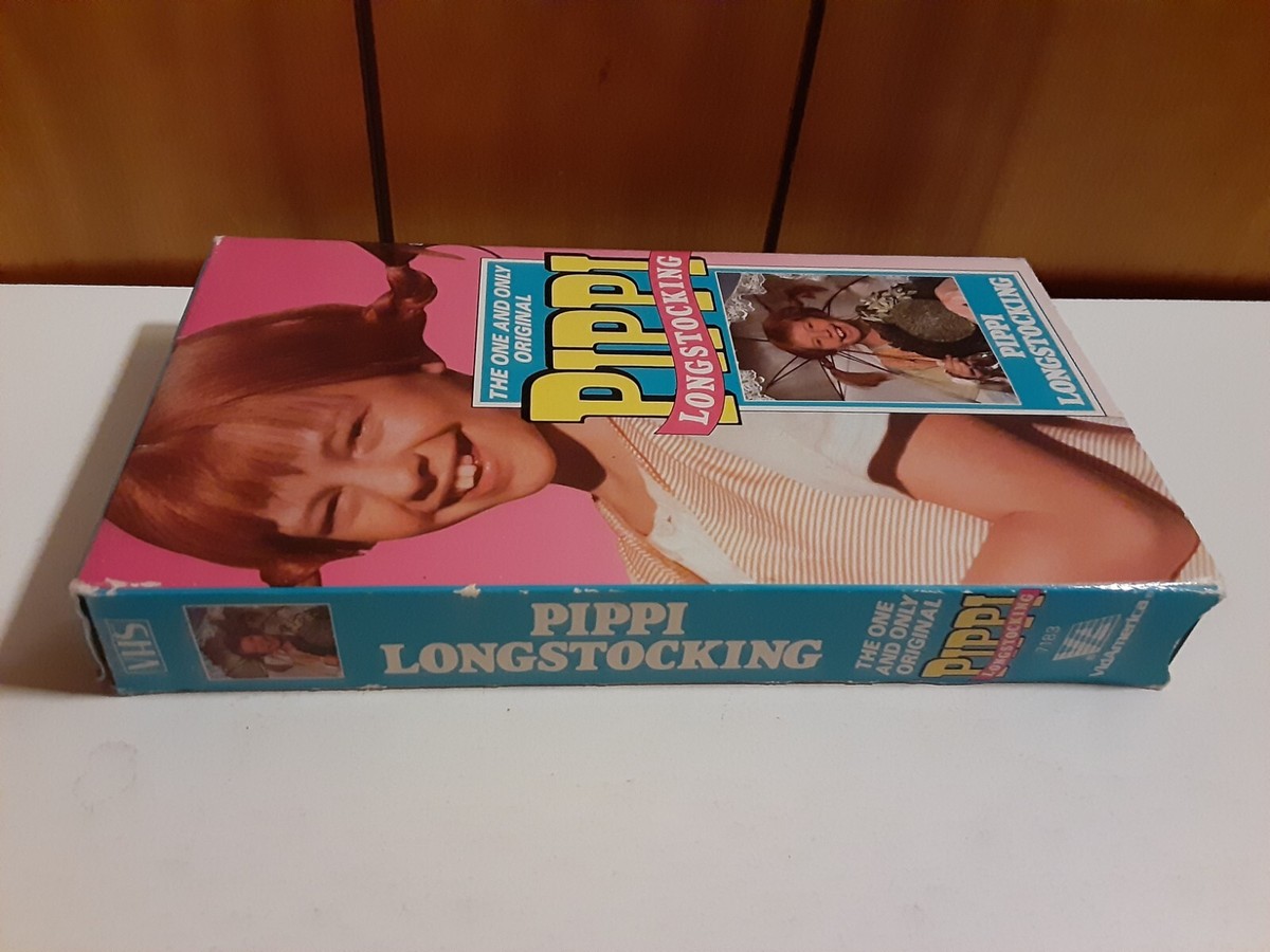 Pippi Longstocking VHS 1989 Inger Nilsson Pippi On The Run