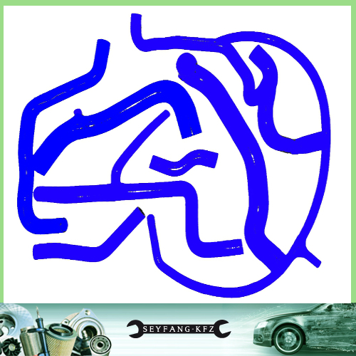 Kit de manguera de silicona manguera enfriador de agua VW Golf 3 VR6 - azul - Imagen 1 de 1
