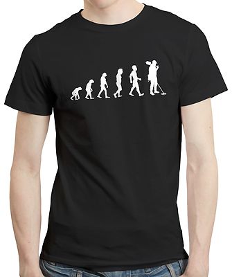 Evolution Metalldetektor - T-Shirt Tshirt Tee Schatz erkennen lustig Geschenk Herren