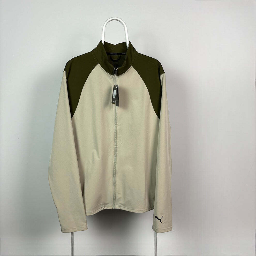 Puma Studio Ultramove DryCELL Full Zip Jacket Pebble Grey Green XL