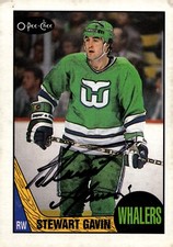 Stewart Gavin - Signed 1987-88 O-Pee-Chee Card #61