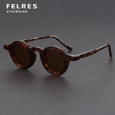 Unisex Round Polarized Thick Frame Sunglasses Personality Driving Glasses UV400