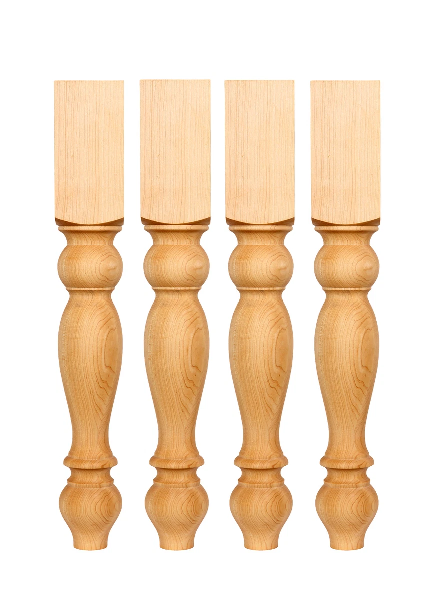 Turned wood table pedestals deals