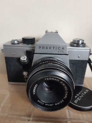 PRAKTICA LTL CAMERA WITH CARL ZEISS TESSAR JENA 2.8/50 DDR LENS