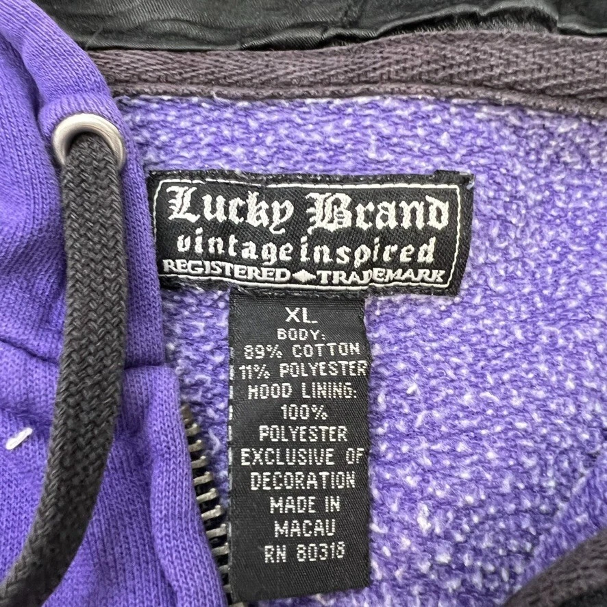 VETEMENTS Felpa con cappuccio Lucky donna extra large Spell Out full zip hype hip palestra core