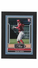 Zach Neto RC  #17/32 2023 Three and Two BLUE CANVAS FULL COUNT PARALLEL