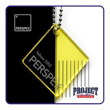 PERSPEX 5mm THICK YELLOW 2202 TINTED ACRYLIC PLASTIC CUT TO SIZE