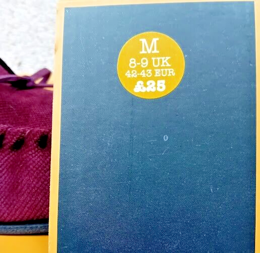 SAOLA Pantofole mocassino da uomo in memory foam resistente suola vino 8 9 (M) nuove in scatola