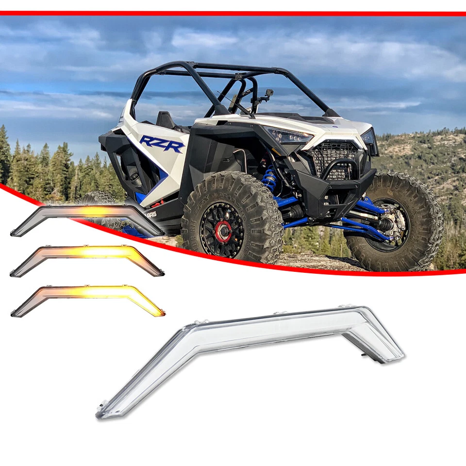 Luz LED de acento delantera con señal secuencial para Polaris RZR PRO XP / 4 2020-2024 Foto 3 de 4