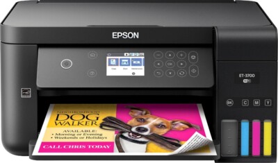 Epson ET-3700 Color Inkjet All-In-One Printer - (Open Box) - No Ink Included