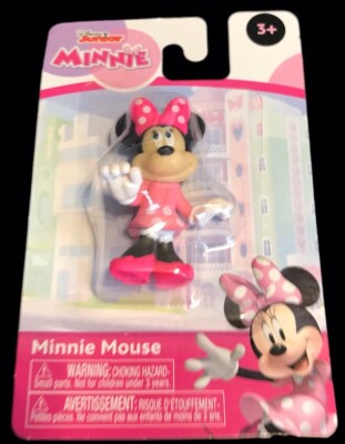 3 - Disney Junor Minnie Mouse & 1 mickey mouse figurine + 2 mickey sun catchers
