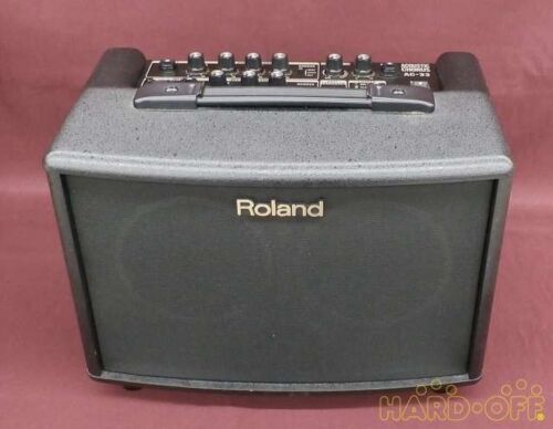 Amplificateur de guitare acoustique Roland AC-33 noir d'occasion avec adaptateur du Japon - Photo 1/10