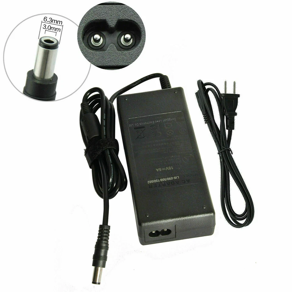 PARA TOSHIBA ADAPTADOR DE CORRIENTE AC PA3201U-1ACA 15 VOLTIOS Cargador de cable de alimentación de batería Foto 2 de 4