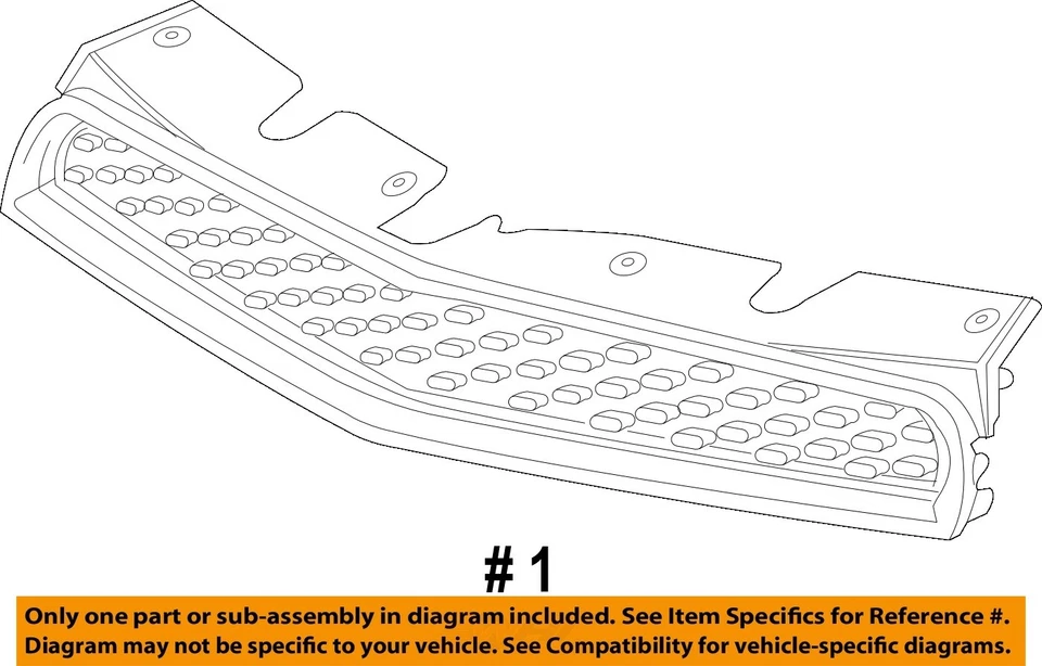Used Upper Grille fits: 2012 Chevrolet Equinox LTZ upper Upper Grade A Foto 4 de 4