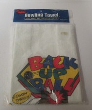 1977 Master Industries 11" x18" novelty bowling towel Made In USA New in Pkg NIP