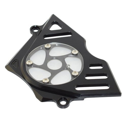 Black Front Engine Sprocket Cover Chain Guard For HONDA CBR300R CB300F 2014-2021 - Picture 3 of 5