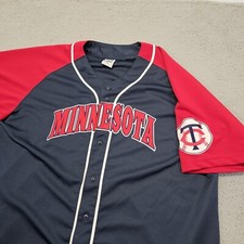 Vintage Minnesota Twins Jersey Men's 3XL Embroidered Dynasty Brand MLB Baseball