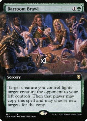 MTG Borderless CMR: Battle for Baldur's Gate CLB Barroom Brawl MINT